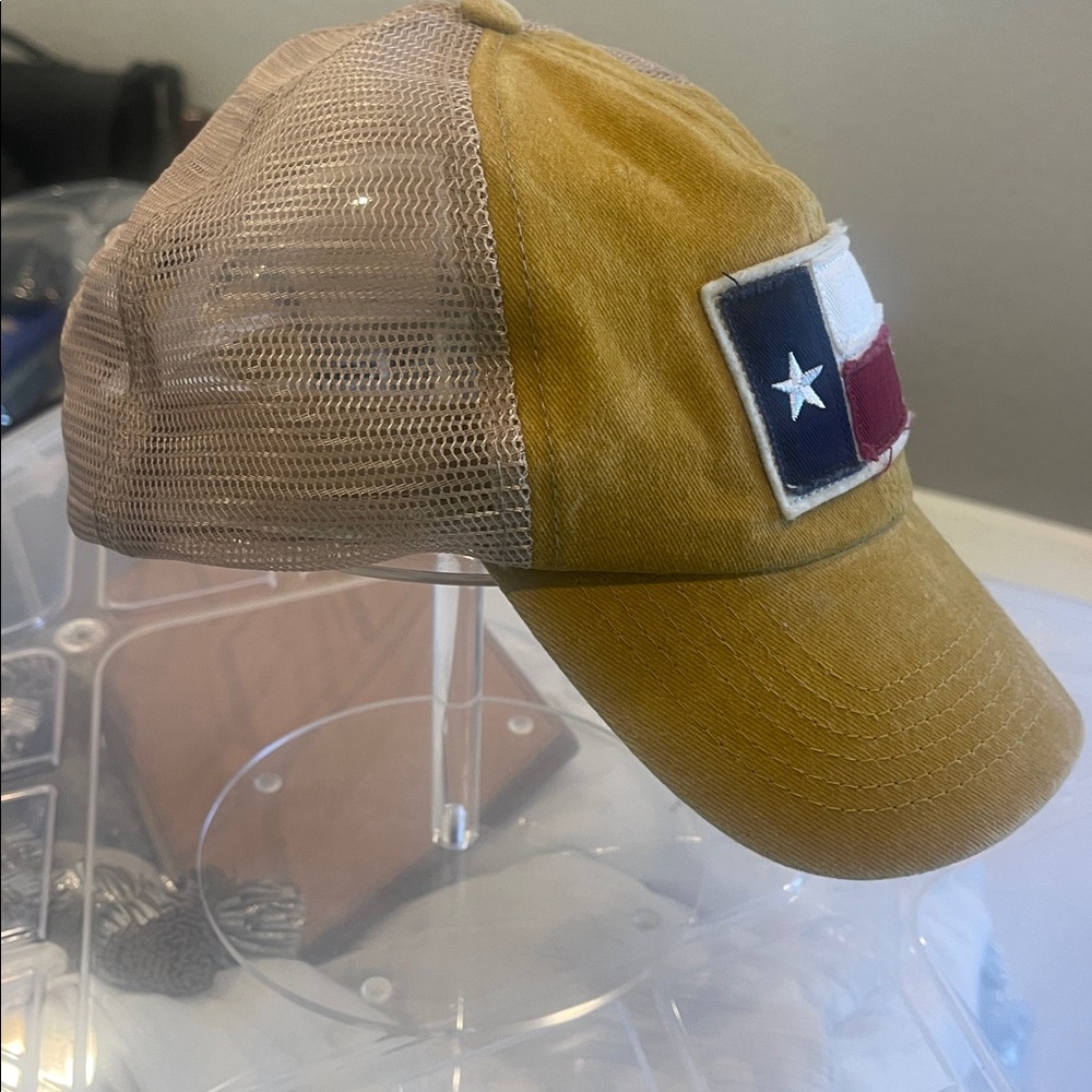 Texas Flag Patch Cap Mustard Yellow - image 4